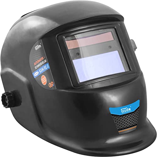 Güde 16921 Automatischer Schweißhelm GSH-TC-2 (Auto-Abdunklungssfilter 100x48mm, stufenlos einstellbare Abdunklungsstufe DIN 9-13) von Güde