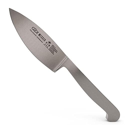 GÜDE Solingen - Hartkäsemesser Käsemesser geschmiedet, 12 cm, Ganzstahl, KAPPA, Handmade Germany, Silber von Güde