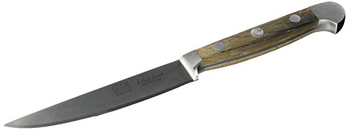 Güde Unisex Alpha Serie lemmetlengte: 12 cm Pom zwart Porterhouse Steakmesser, Eiche, Eichenholz EU von Güde