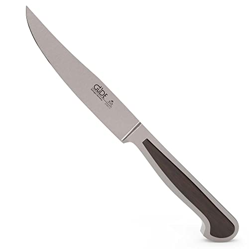 GÜDE Solingen - Porterhousesteakmesser Glatt geschmiedet, 12 cm, Grenadill, DELTA, Handmade Germany von Güde