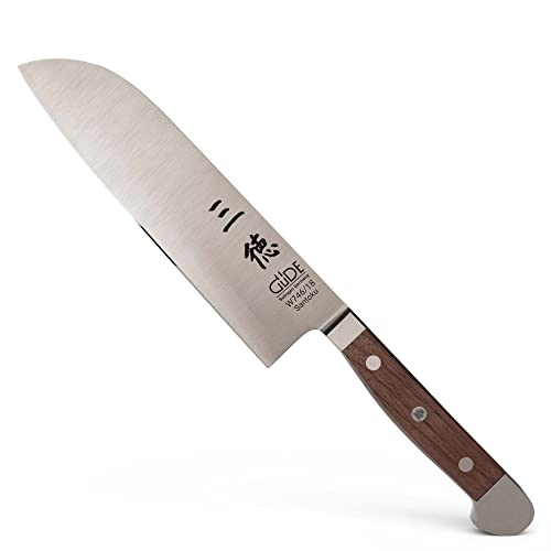 GÜDE Solingen - Santoku Messer geschmiedet, 18 cm, Walnussholz, ALPHA WALNUSS, Doppelkropf, Handmade Germany GÜDE Solingen - Santoku Messer geschmiedet, 18 cm, Walnussholz, ALPHA WALNUSS, Doppelkropf, Handmade Germany von Güde