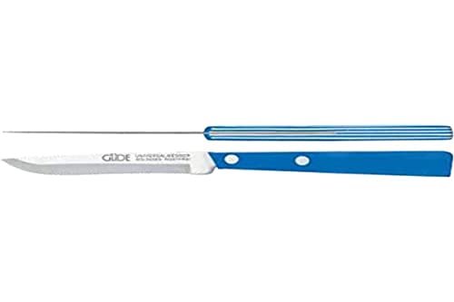GÜDE Solingen - Universalmesser blau / weiß mit Wellenschliff, 10 cm, UNI, POM von Güde