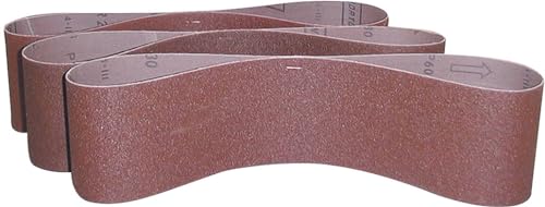 Güde 41287 Schleifband K120 915x100 mm 3-tlg. (Material Korund, Trägermaterial Polyester-Gewebe, rutschfeste Anbringung) von Güde