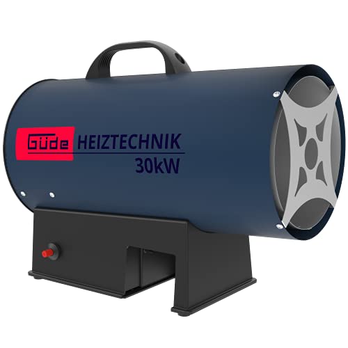 Güde Akku Gasheizgebläse GH 18-0 30KW (Edelstahlbrenner, Piezozündung, Druckminderer, ohne Akku und Ladegerät), Blau [Energieklasse A] von Güde