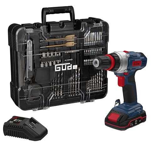 Güde Akku Bohrschrauber BS 18 - Set 126tlg. (18 V, mit Bit-/Bohrer-Set im Koffer, 2-Gang, 19+1 Drehmomentstufen, max. 30 Nm, 10 mm Schnellspannbohrfutter, LED-Licht, inkl. Akku & Schnellladegerät) Güde Akku Bohrschrauber BS 18 - Set 126tlg. (18 V, mit Bit-/Bohrer-Set im Koffer, 2-Gang, 19+1 Drehmomentstufen, max. 30 Nm, 10 mm Schnellspannbohrfutter, LED-Licht, inkl. Akku & Schnellladegerät) von Güde