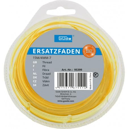 Güde Ersatzfaden 15 m/4 mm 7-kant, 95399 Güde Ersatzfaden 15 m/4 mm 7-kant, 95399 von Güde