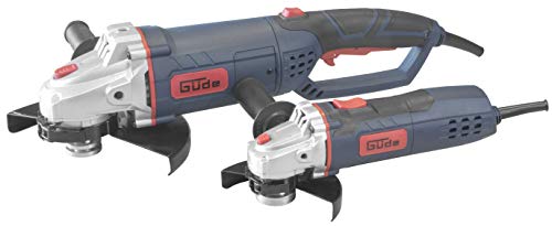 Güde 72086 WS 125/230 2TLG. Winkelschleifer SET (2X Winkelschleifer, 900/2350W, 31/65mm Schnitttiefe, Ohne Scheibe) von Güde