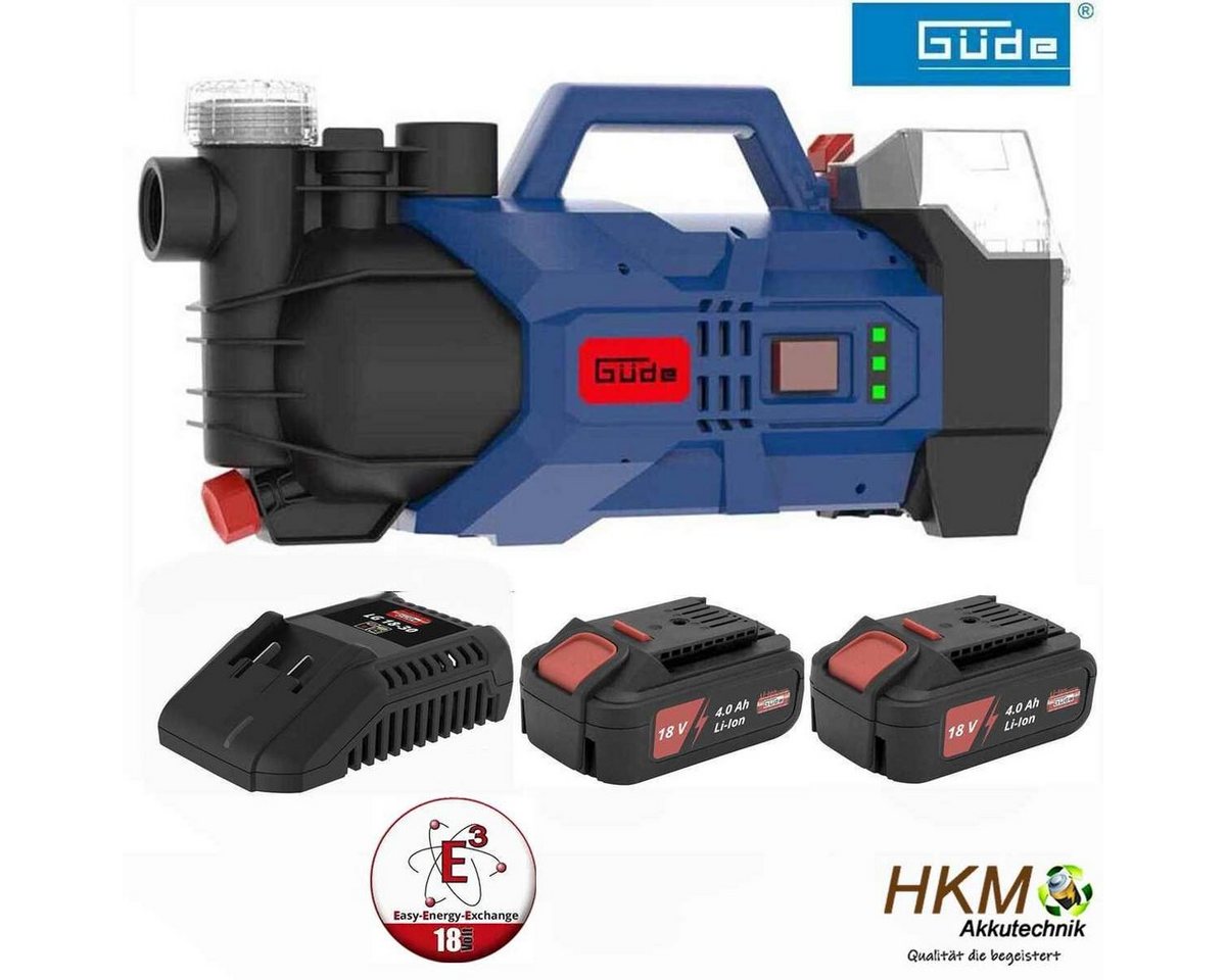 Güde Akku-Gartenpumpe Gartenpumpe GP 18 V Pumpe mit 2 x Akku 4.0 Ah & Ladegerät Güde Akku-Gartenpumpe Gartenpumpe GP 18 V Pumpe mit 2 x Akku 4.0 Ah & Ladegerät von Güde
