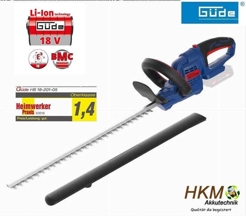 Güde Akku-Heckenschere GÜDE Akku Heckenschere HS 18-0 18V E³ Akkusystem ohne Akku / Ladegerät von Güde