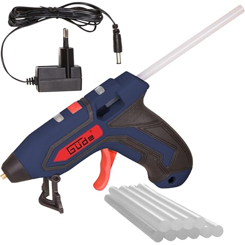 Güde 58499 Akku Heissklebepistole 7140-3.7 (3,7 V Li-Ion Akku, 10 Klebestifte 140 mm, 1,5 min Aufheizzeit, Temperaturanzeige, Standfuß, inkl. Akku & Ladegerät) Güde 58499 Akku Heissklebepistole 7140-3.7 (3,7 V Li-Ion Akku, 10 Klebestifte 140 mm, 1,5 min Aufheizzeit, Temperaturanzeige, Standfuß, inkl. Akku & Ladegerät) von Güde