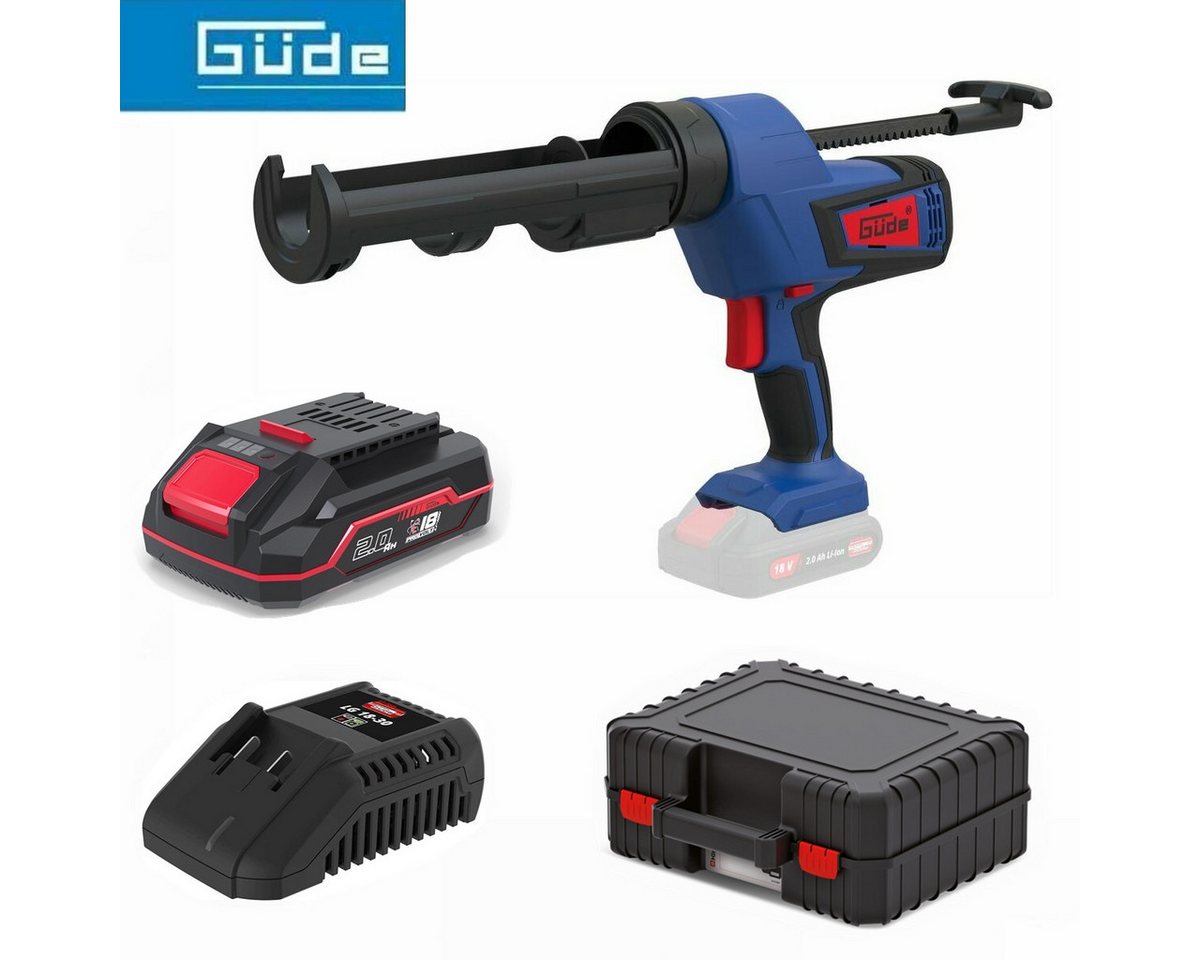 Güde Akku-Kartuschenpistole Akku Kartuschenpresse 18V +Akku / Ladegerät. Koffer Kartuschenpistole von Güde