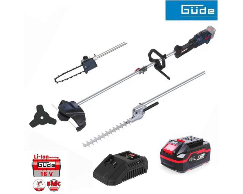 Güde Akku-Motorsense 18V Freischneider Trimmer Heckenschere Astkettensäge Akku 4.0 Ah 4in1 Güde Akku-Motorsense 18V Freischneider Trimmer Heckenschere Astkettensäge Akku 4.0 Ah 4in1 von Güde