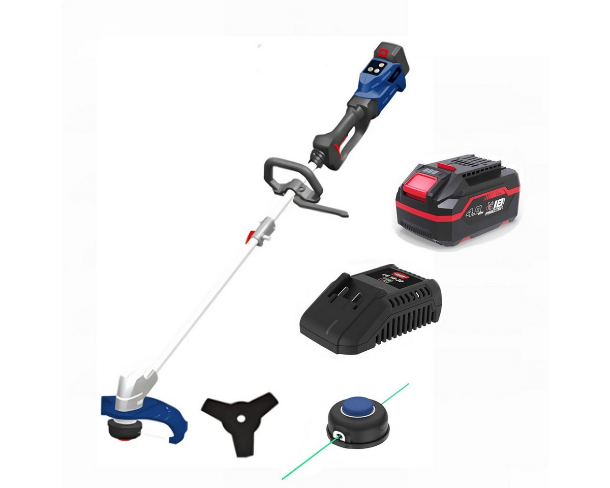 Güde Akku-Rasentrimmer 18V Freischneider / Rasentrimmer FS 18-0 mit Akku 4.0 Ah / Ladegerät von Güde