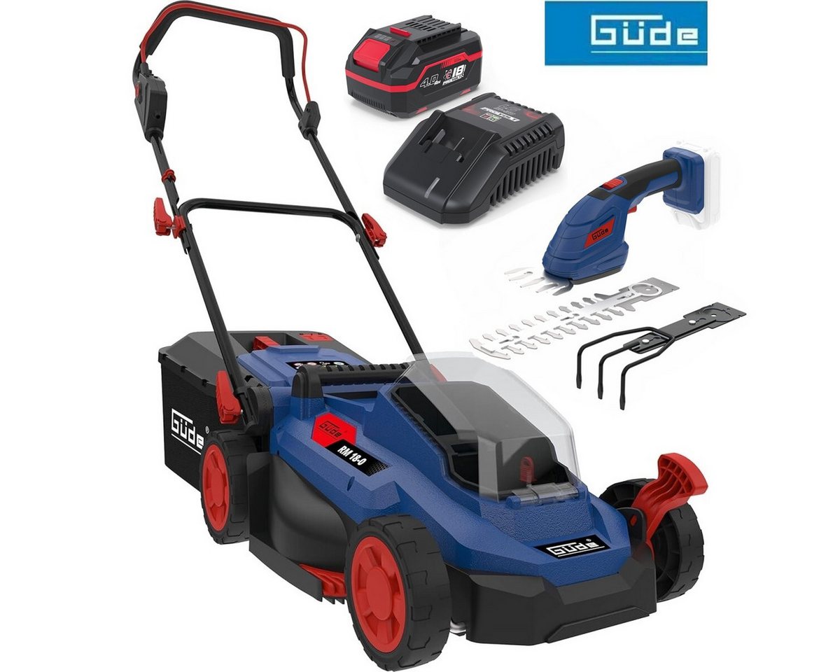 Güde Akkurasenmäher City Rasenmäher RM 18/33 18V, 33 cm Gras, Strauchschere, Akku 4.0 Ah Güde Akkurasenmäher City Rasenmäher RM 18/33 18V, 33 cm Gras, Strauchschere, Akku 4.0 Ah von Güde