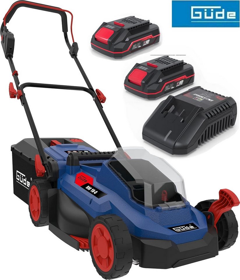 Güde Akkurasenmäher City Rasenmäher RM 18/33 18V, 33 cm t + 2x Akku 2.0 Ah + Ladegerät Güde Akkurasenmäher City Rasenmäher RM 18/33 18V, 33 cm t + 2x Akku 2.0 Ah + Ladegerät von Güde