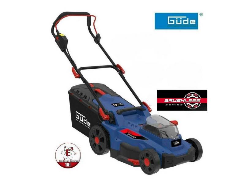 Güde Akkurasenmäher GÜDE Akku Rasenmäher RM 36/37 (2 X 18V) Brushless Solo Ohne Akku von Güde