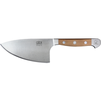 Güde Alpha Birne Kräutermesser Shark 14 cm - CVM-Messerstahl - Griffschalen Birnenholz von Güde