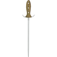 Güde Alpha Fasseiche Wetzstahl D'Artagnan 32 cm - CVM-Messerstahl - Griffschalen Weinfasseichenholz von Güde