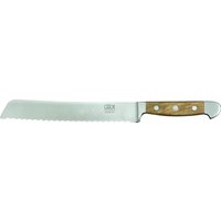 Güde Alpha Olive Brotmesser 21 cm - CVM-Messerstahl - Griffschalen Olivenholz von Güde