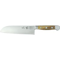 Güde Alpha Olive Santokumesser 18 cm - CVM-Messerstahl - Griffschalen Olivenholz von Güde