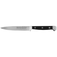 Güde Alpha Tomatenmesser 13 cm mit Wellenschliff - CVM-Messerstahl - Griffschalen Hostaform von Güde