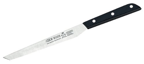 Güde Brötchenmesser - Klingenlänge: 18 cm - Griff: POM schwarz, Messer - Solingen - Deutsche Qualität, robust - scharf - geschmiedet - hochwertig von Güde