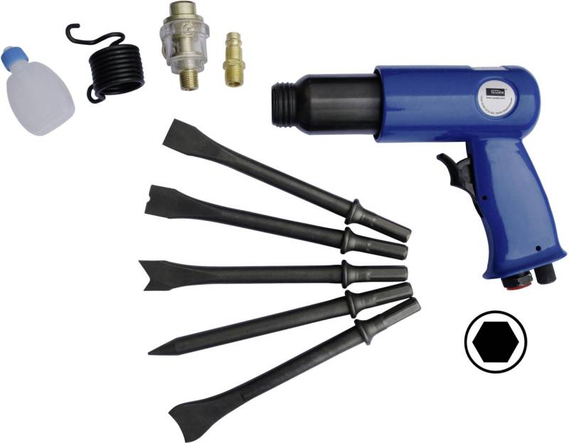 Güde Druckluft-Meisselhammer-Set inkl. 6 Meissel von Güde
