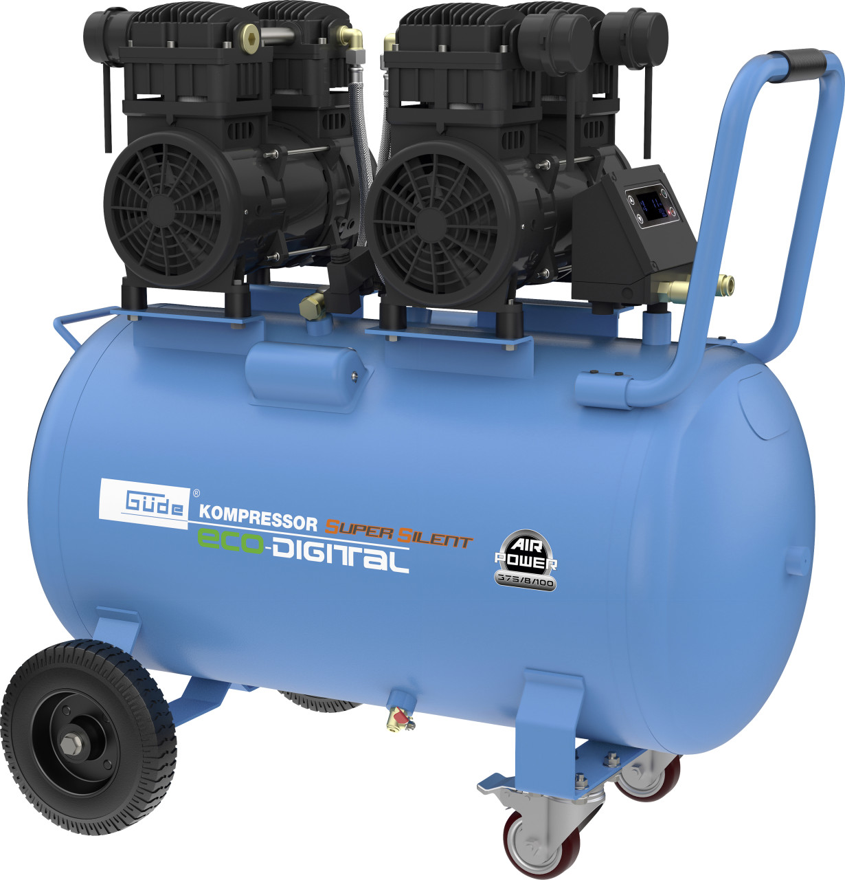 Güde Kompressor Airpower 375/8/100 ED-SILENT 8 bar 100 l 375 l/min 2,2 kW von Güde