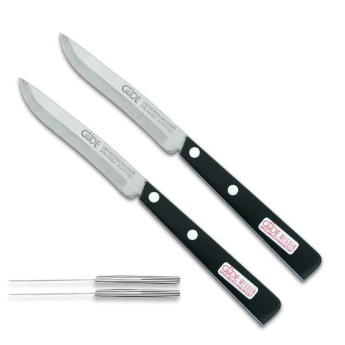 Güde Messer - Serie Universalmesser - Set Allzweck- und Universalmesser 2 tlg. - Klingen 9,5 cm - Feinverzahnung - Griff Kunststoff - 9900-10-2 von Güde