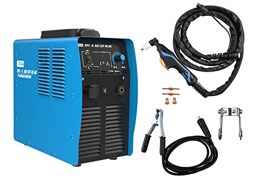 Güde 20095 Plasmaschneider GPS-K Aircut 40 AK (Plasma Cutter, integrierter Kompressor, Metall schneiden bis 12 mm Stärke, 2,5 m Schneidbrenner mit Rollenführung) von Güde