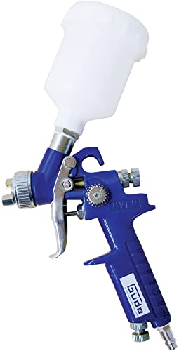 Güde 2750 Farbspritzpistole PROFI-M (Kompressoren-Zubehör, max. 4 bar, Kunststofffließbecher 0,1 l, Farb- und Luftmengenregulierung), Blau von Güde