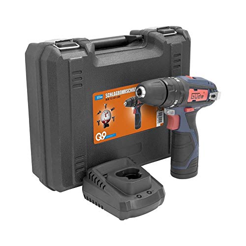 Güde Q9 Akku-Schlagbohrschrauber BSB 12-201-20K Koffer + 13 tlg Bohrer & Bit Set von Güde