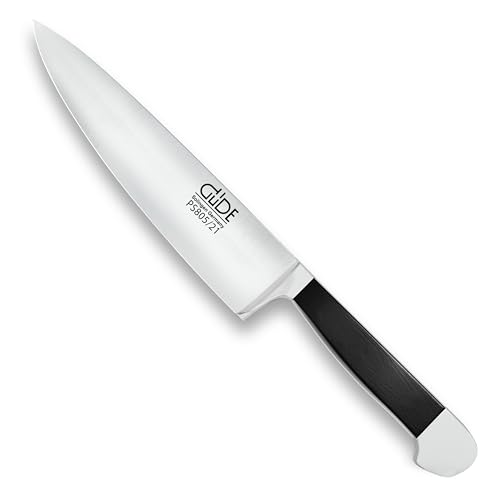 Güde Solingen Made in Germany - deutsches Kochmesser Handarbeit 21 cm Klingenlänge Alpha Pure Doppelkropf - geschmiedet Ergonomischer schwarzer Micarta-Griff - Perfekt für Profiköche Küchenmesser Güde Solingen Made in Germany - deutsches Kochmesser Handarbeit 21 cm Klingenlänge Alpha Pure Doppelkropf - geschmiedet Ergonomischer schwarzer Micarta-Griff - Perfekt für Profiköche Küchenmesser von Güde