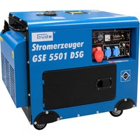 Güde Stromerzeuger "GSE 5501 DS", 2 x Schuko 230 V/50 Hz, 1 x CEE 16 A/400 V/50 Hz von Güde