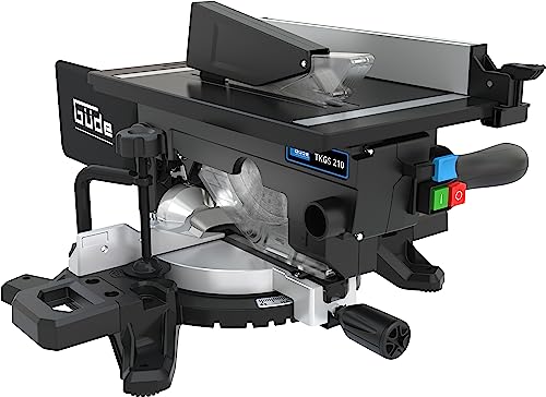 Güde 55270 Tisch- & Kappsäge TKGS 210 (2 in 1, Kapp- und Gehrungssäge & Tischkreissäge, 1500 Watt, 210 mm Sägeblatt, Laser) von Güde