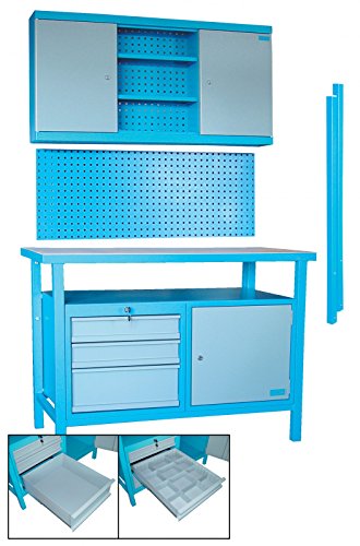 Güde WERKBANK-SET 3TLG Werkbank,Wandschrank,Lochwand NEU von Güde