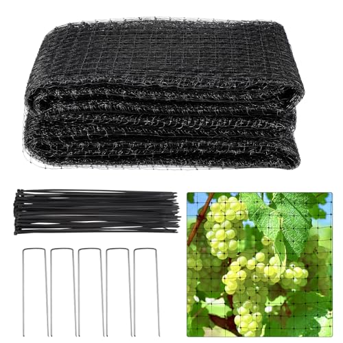 Gueenky Vogelschutznetz Teichnetz, 2,1×30m Vogelnetz Gartennetz Laubnetz Feinmaschig Schwarz, 15x15mm Maschen Vogelabwehr Netz Laubschutznetz Teich mit Kabelbinder U-förmige Nägel Gueenky Vogelschutznetz Teichnetz, 2,1×30m Vogelnetz Gartennetz Laubnetz Feinmaschig Schwarz, 15x15mm Maschen Vogelabwehr Netz Laubschutznetz Teich mit Kabelbinder U-förmige Nägel von Gueenky