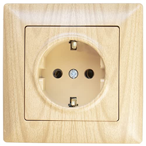 Gunsan Visage Steckdose Schutzkontakt Unterputz Holz-Optik Birn Birnbaum Gunsan Visage Steckdose Schutzkontakt Unterputz Holz-Optik Birn Birnbaum von Günsan