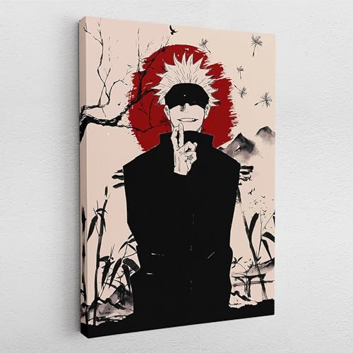 Poster Pop Art Graffiti Gojo Satoru Anime Jujutsu Kaisen Wand Abstrakt Wandbilder Wohnzimmer Schlafzimmer Büro Wanddekoration Deko XXL günstig (Poster, 80x60 cm) von GünstigBestellen