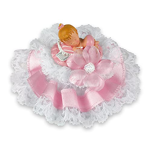 Günthart 1 Poly Taufaufsatz, Baby rosa | Babyparty | Taufe | Mädchen von Günthart