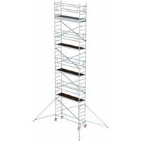 MUNK Alu-Rollgerüst mit Ausleger Plattformen im 2m-Abstand Plattform-Höhe 8,45 m Länge 2,45 m MUNK Alu-Rollgerüst mit Ausleger Plattformen im 2m-Abstand Plattform-Höhe 8,45 m Länge 2,45 m von MUNK
