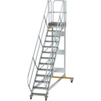 MUNK Günzburger Steigtechnik Aluminium-Plattformtreppe fahrbar 45° 13 Stufen von MUNK