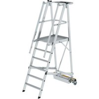 MUNK Aluminium-Podestleiter fahrbar klappbar schmaler Quertraverse 6 Stufen MUNK Aluminium-Podestleiter fahrbar klappbar schmaler Quertraverse 6 Stufen von MUNK