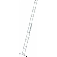 MUNK Aluminium-Schiebeleiter 2-teilig mit Standard-Traverse 2x13 Sprossen von MUNK