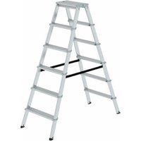 MUNK Aluminium-Stehleiter ML beidseitig begehbar 2 x 6 Stufen MUNK Aluminium-Stehleiter ML beidseitig begehbar 2 x 6 Stufen von MUNK