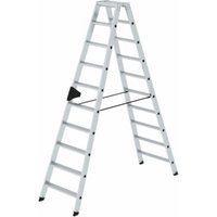 MUNK Aluminium-Stehleiter beidseitig begehbar 2 x 10 Stufen von MUNK