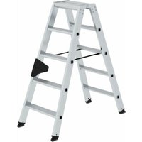 MUNK Aluminium-Stehleiter beidseitig begehbar 2 x 5 Stufen von MUNK