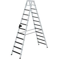 MUNK Aluminium-Stehleiter beidseitig begehbar clip-step 2 x 12 Stufen MUNK Aluminium-Stehleiter beidseitig begehbar clip-step 2 x 12 Stufen von MUNK