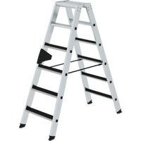 MUNK Aluminium-Stehleiter beidseitig begehbar clip-step 2 x 6 Stufen von MUNK