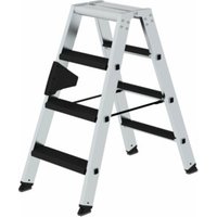 MUNK Aluminium-Stehleiter beidseitig begehbar relax step 2 x 4 Stufen von MUNK